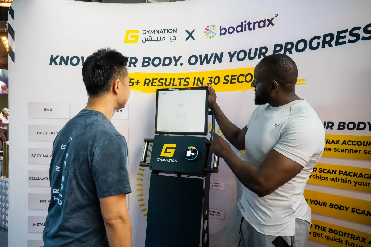 GymNation Boditrax Scan Results Screen