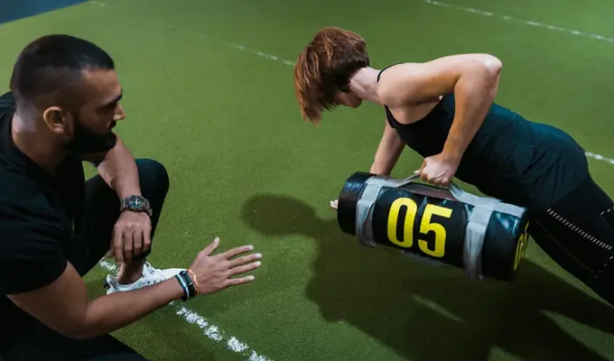 Woman With Personal Trainer 2